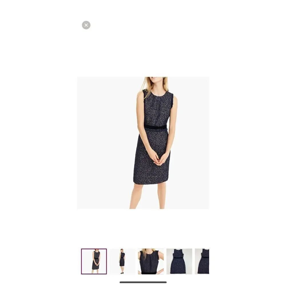J. Crew Sparkle Tweed Dress sz O